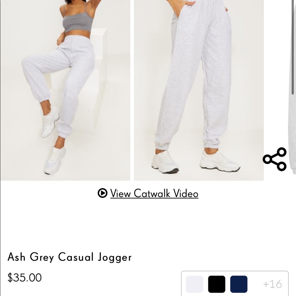Ash Grey Casual Jogger